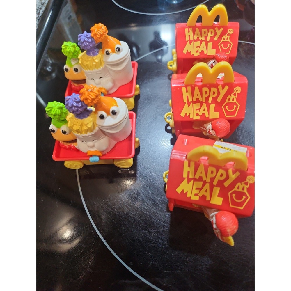 (5) 1994~Vintage~McDonalds~Happy Birthday~Train Parade~ Happy Meal Toys